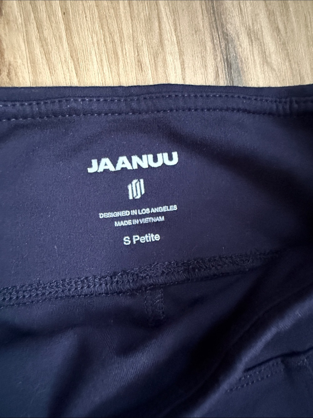 Jaanuu Navy Flare Cargo Scrub Pants with Wide Waistband - Picture 2 of 4